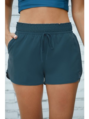 Deep Blue Casual Drawstring Swimming Suit Boy Short