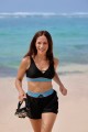 Black Color Block V-Neck Wide Straps Sporty Bikini Top And High-Waist Boy Shorts Set