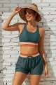 Brown Wide Brim Foldable Packable Straw Sun Hat