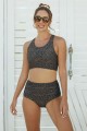 Wide Straps High Waist Ruching Bikini Set